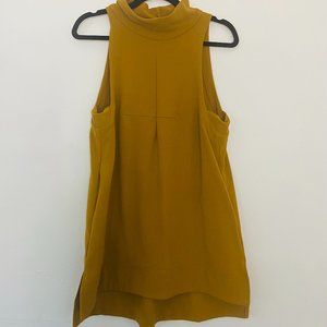 FREE PEOPLE, sheath dress, dark mustard color, size S.